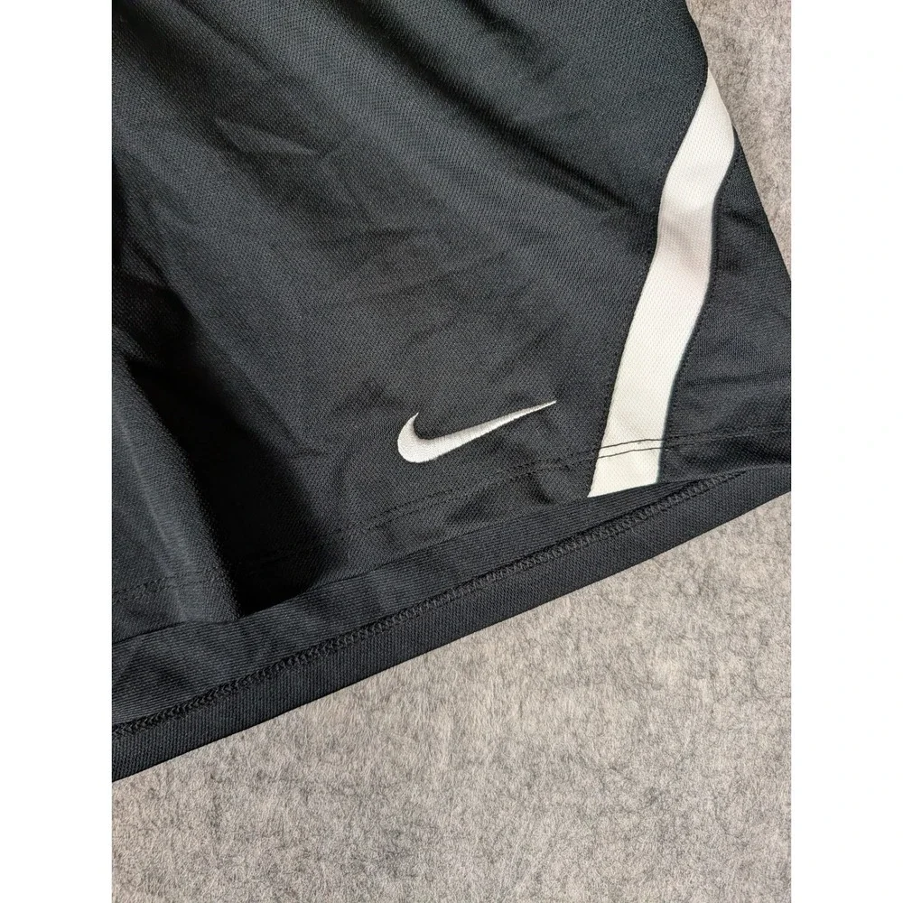 Nike Dri-FIT Womens Black White Athletic Running Shorts L